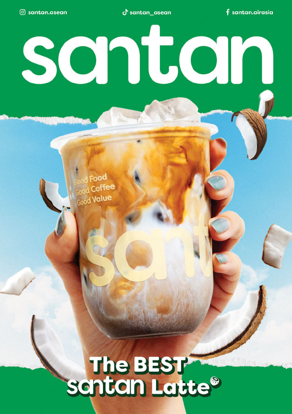 AirAsia Santan Inflight Menu for FD flight